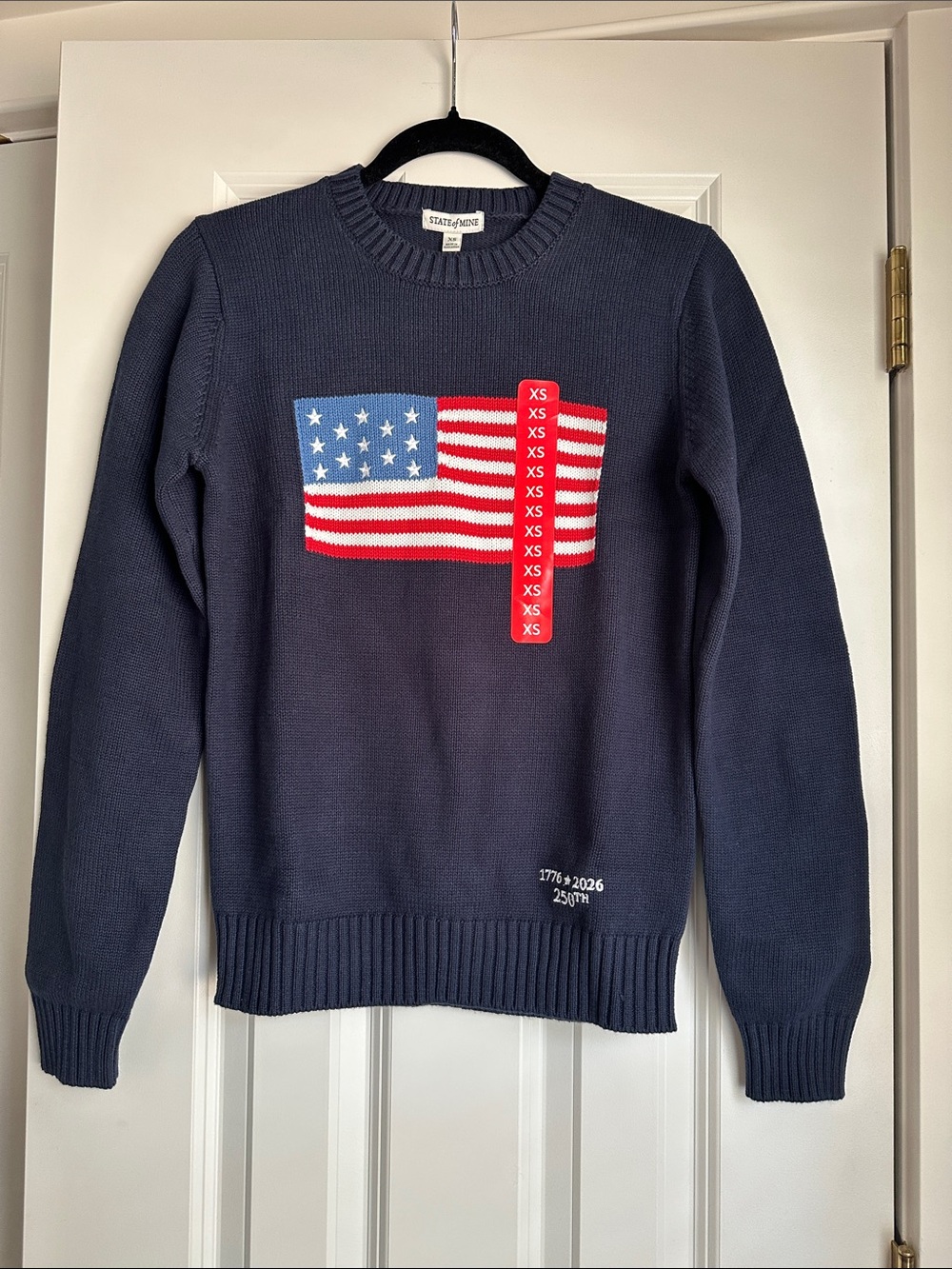 State of Mine Sweater with American Flag Motif Exclusive for 250th Anniversary